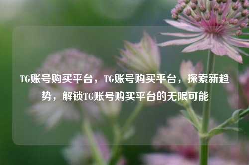 TG账号购买平台，TG账号购买平台，探索新趋势	，解锁TG账号购买平台的无限可能  第1张