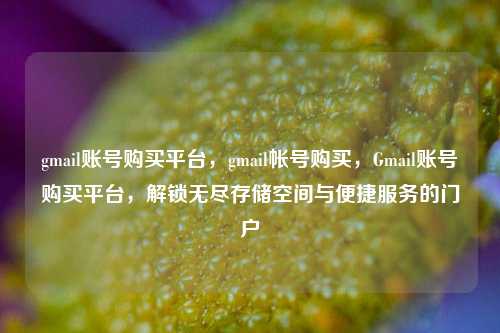 gmail账号购买平台，gmail帐号购买，Gmail账号购买平台	，解锁无尽存储空间与便捷服务的门户  第1张
